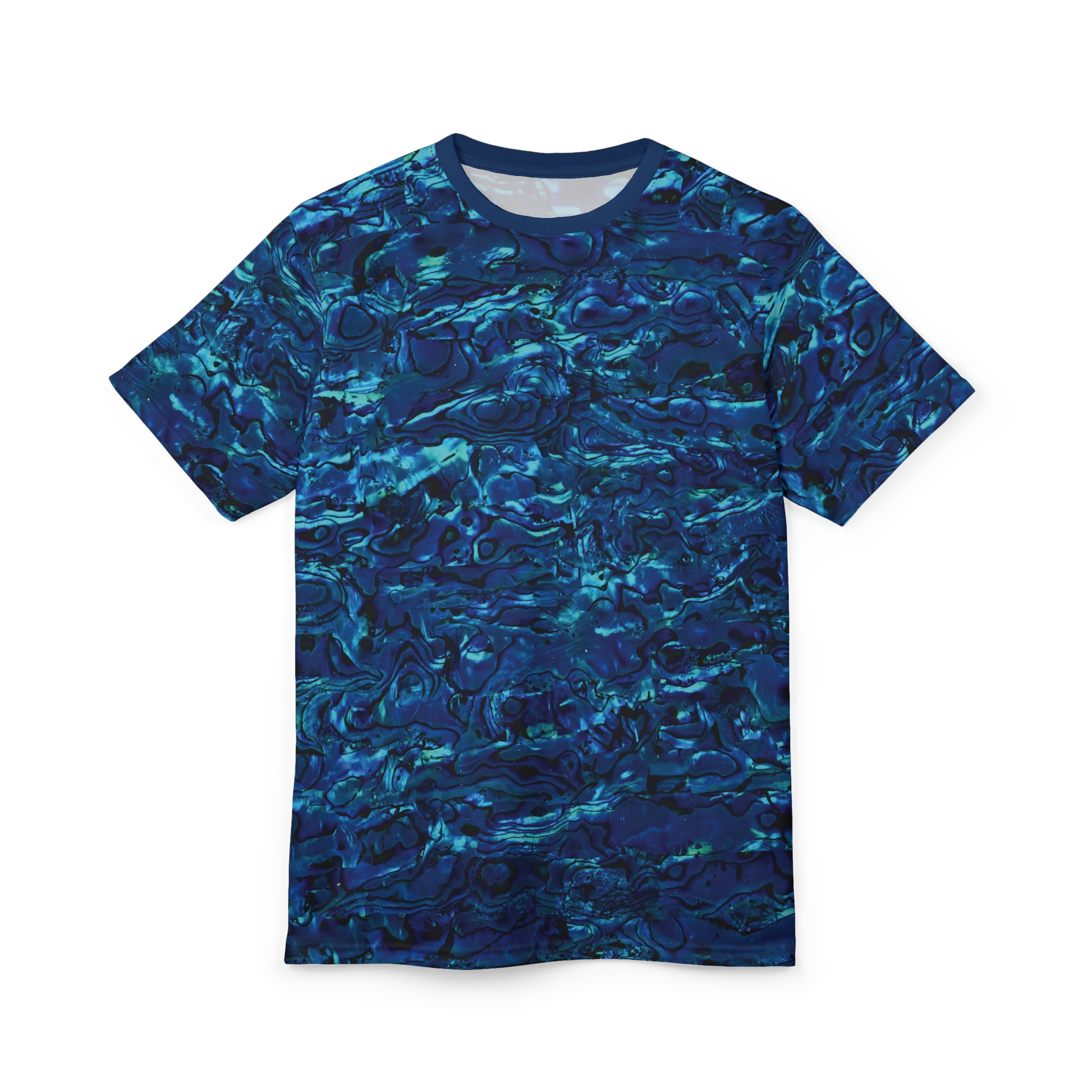 Abalone Paua Unisex All Over Print Tee, Colorful Graphic Shirt, Beachwear - Image 3