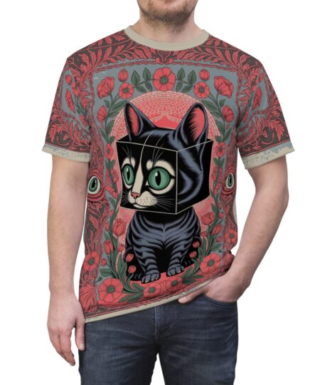 Whimsical Cat Graphic Tee - Playful & Unique Unisex T-Shirt for Cat Lovers, Gift for Birthdays, Fun Casual Wear, Cute Fashion