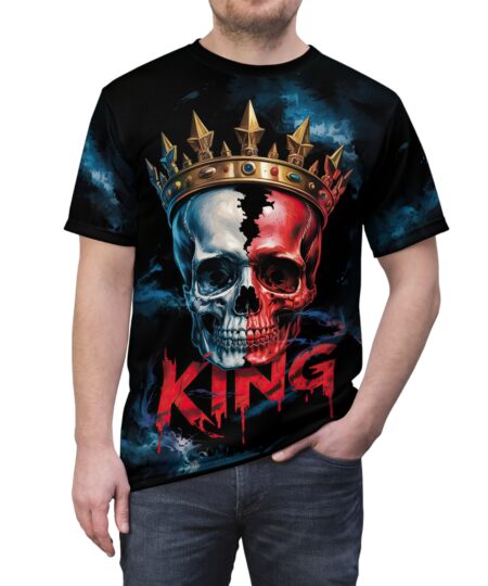 Bold King Skull Unisex Tee - Edgy Graphic Tee for Men & Women