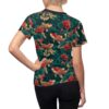 Koi Fish Print Women's Tee, All Over Print Shirt, Boho Chic Top, Relaxed Fit Casual Wear, Unique Gift for Nature Lovers