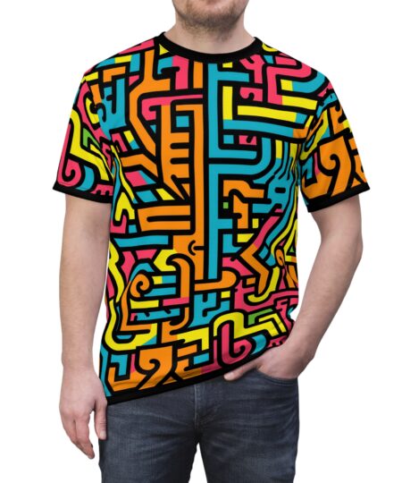 Vibrant Unisex Graphic Tee, Colorful Fashion Shirt for Everyday Wear