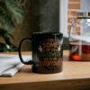 Durable Halloween Everyday Mug, Black Coffee Cup for Spooky Lovers, Fun Gift for Halloween Fans – microwave-safe ceramic cup