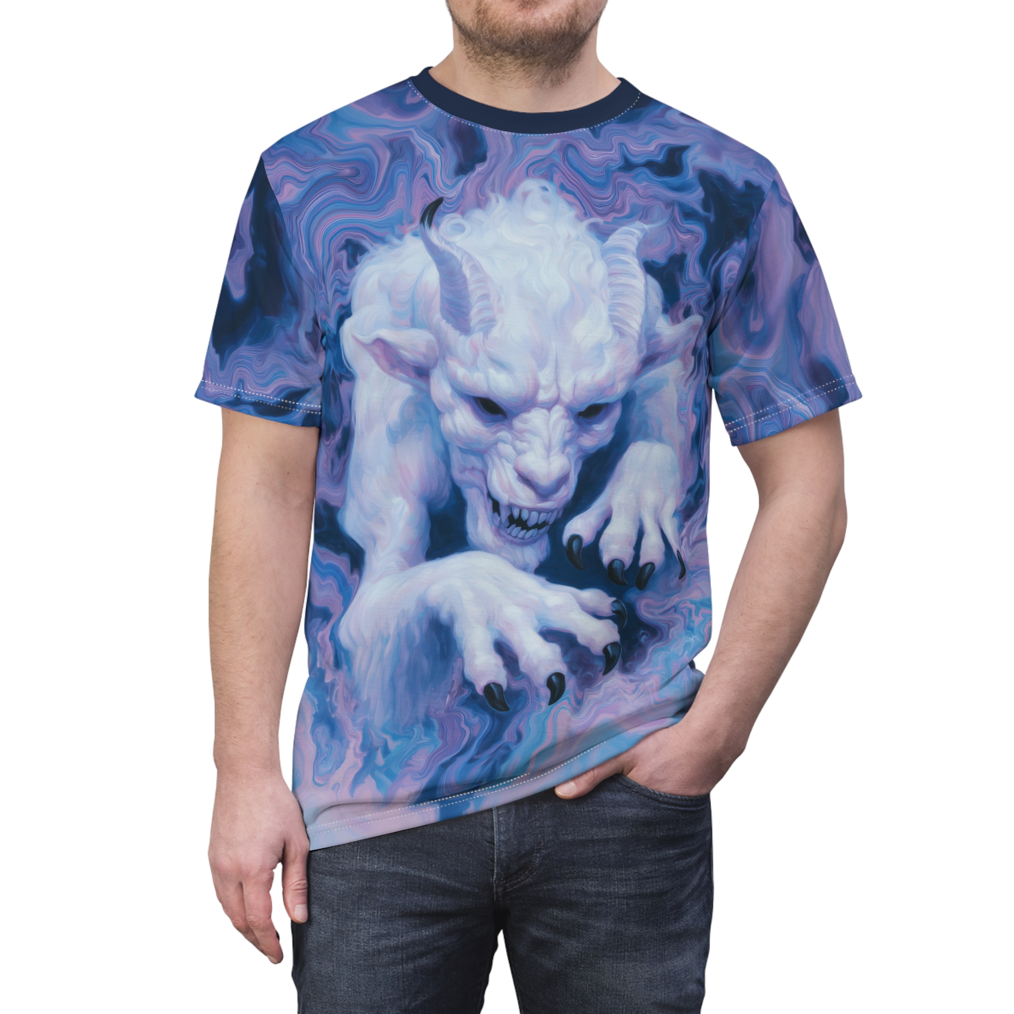 Mystical Creature Unisex Tee - Fantasy All Over Print T-Shirt - Graphic Art T-Shirt