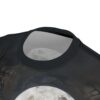Dark, star-filled skies and bare tree branches cover this all over print t-shirt, with a large, detailed full moon dominating the design.