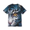 Vibrant Bold Tiger Graphic Tee - Unisex All Over Print Shirt – eye-catching full print casual top
