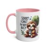 High-quality Cute Sloth Coffee Mug 11 - Pink – dishwasher-safe printed mug