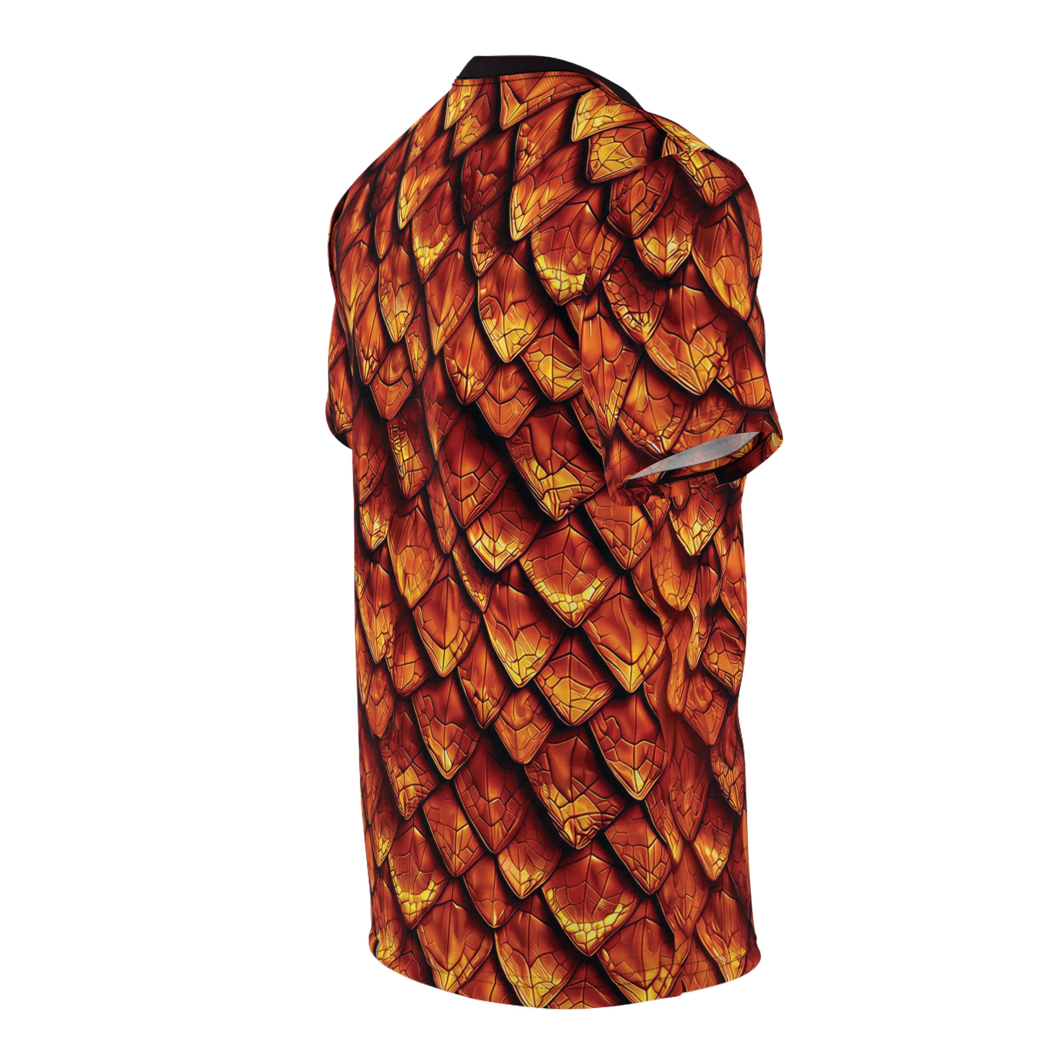Dragon Scale Tee — Fiery Red All-Over Print Shirt - Image 4