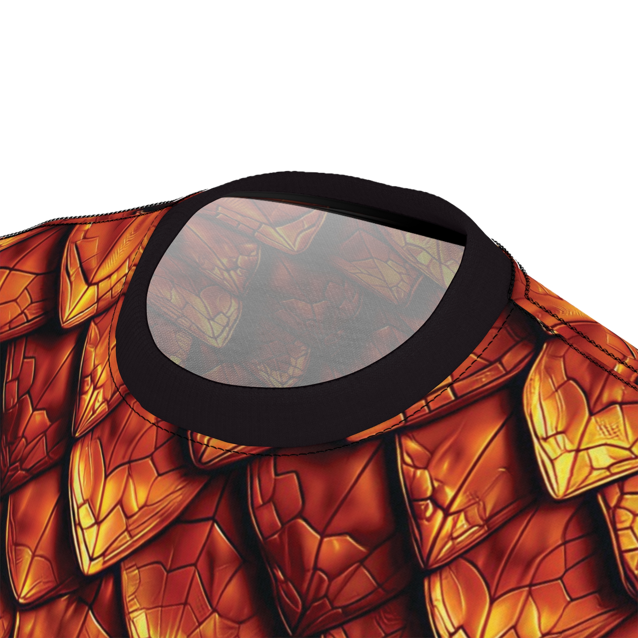 Dragon Scale Tee — Fiery Red All-Over Print Shirt - Image 5