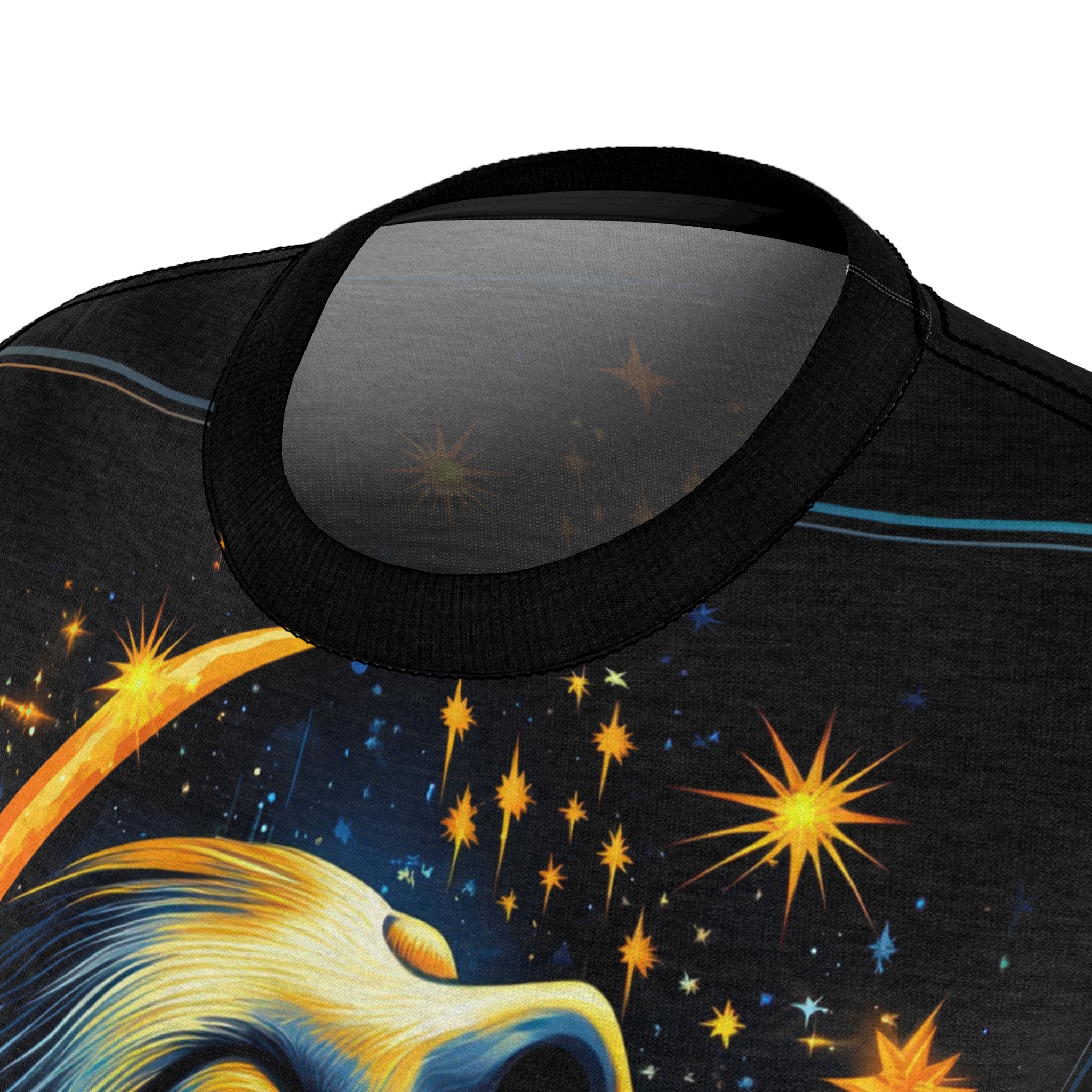 Cosmic Sloth Women's All Over Print Tee - Dreamy Night Sky Design - Image 6