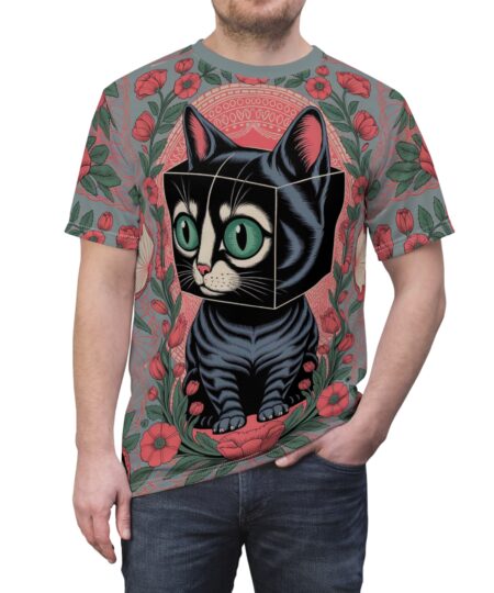 Cute Cat Graphic Tee, Unisex T-Shirt, Animal Lovers Gift, Fun Casual Wear, Unique Cat Apparel