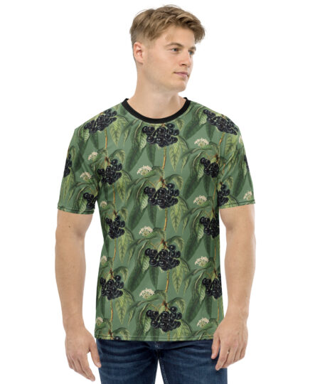Blooming Berries All Over Uni-Sex Graphic T-Shirt