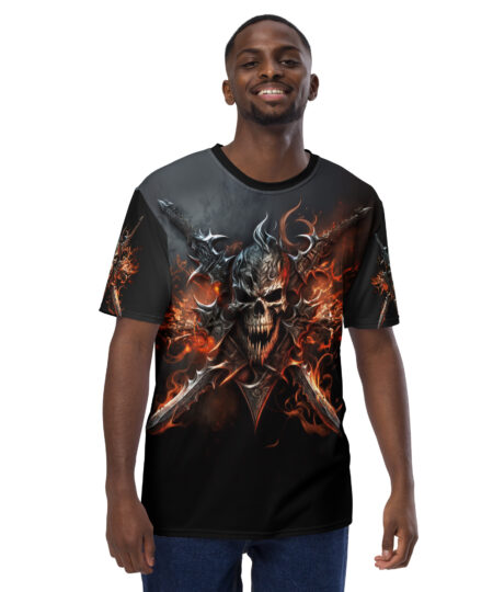 Skull And Swords Fantasy Uni-Sex Graphic T-Shirt