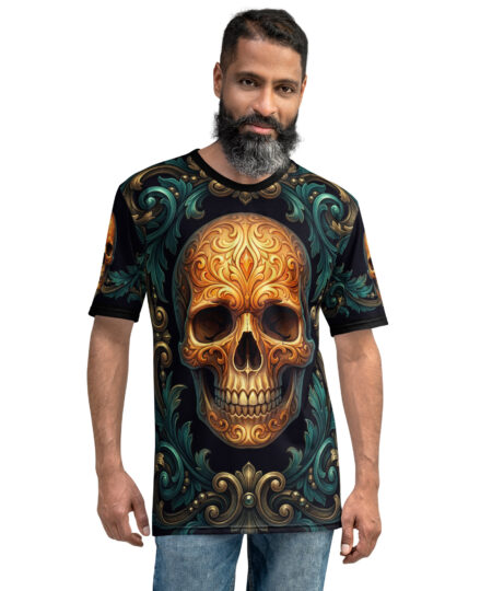 Decal Skull All Over Print Uni-Sex T-Shirt