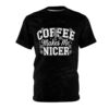 Black sublimation tee with