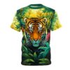 Stylish Colorful Tiger In A Jungle Unisex Tee – durable everyday unisex apparel