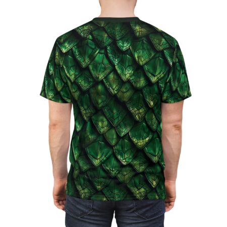 Alternative view of Dragon Scale All Over Print T-Shirt - Green Fantasy Costume T-Shirt