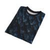 Deep blue, textured dragon scales cover this oversized full print tee with a dark, powerful vibe.