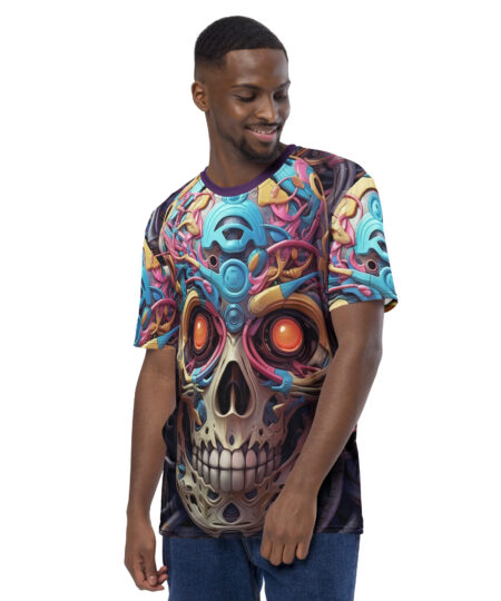 Dynamic Biomechanical Skull #1 All Over Print Uni-Sex T-Shirt