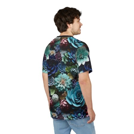 Premium Floral Succulent Unisex Tee - Vibrant Nature-Inspired Shirt – soft all-over print unisex tee