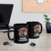 Black mug with 