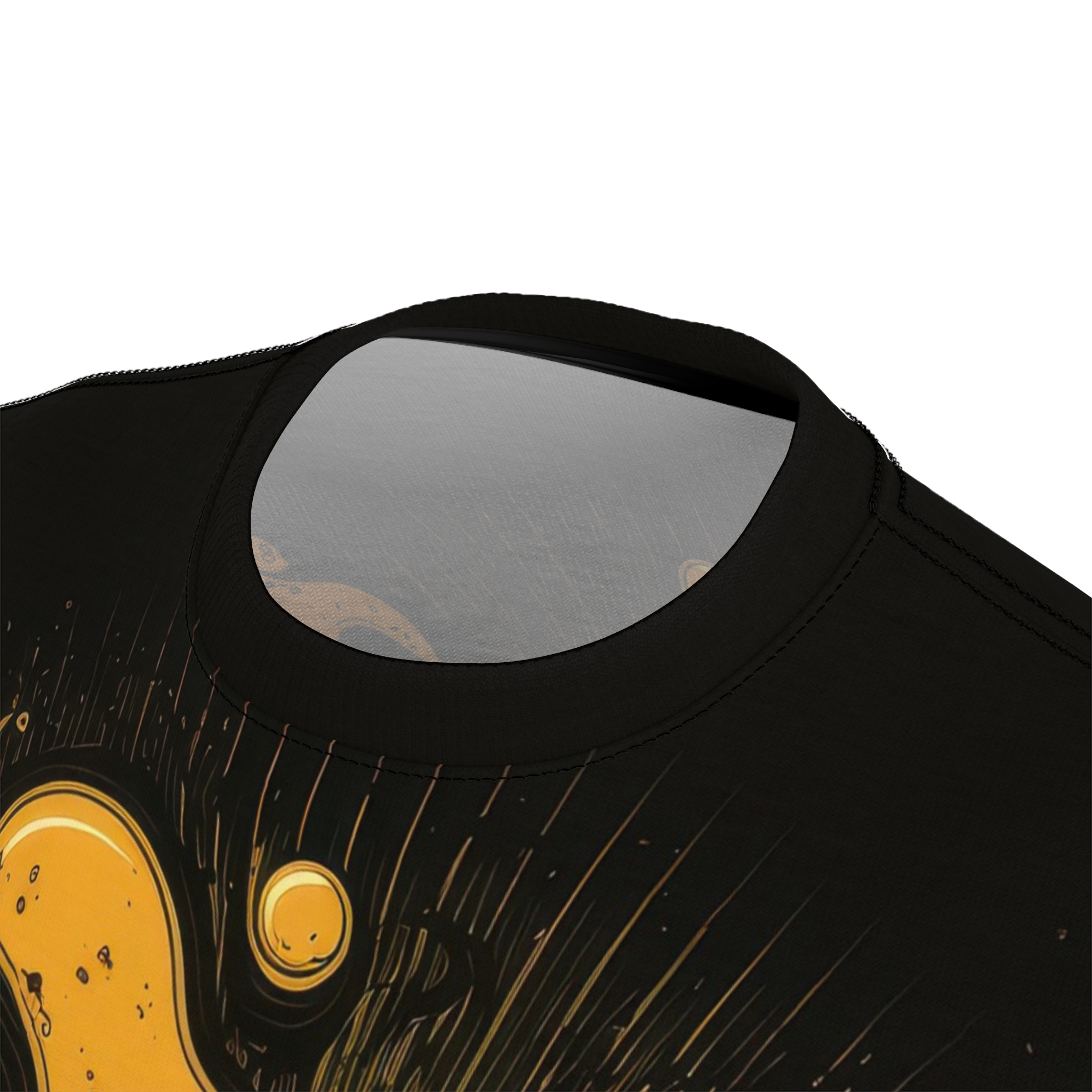 Vibrant Fun Graphic Unisex Tee - Smiling Monster Design – eye-catching full print casual top