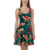 Stylish Koi Fish Skater Dress, All Over Print T-Shirt Dress, Japanese Art Fish Dress, AOP Koi Dress for Women – soft and breezy skater dress