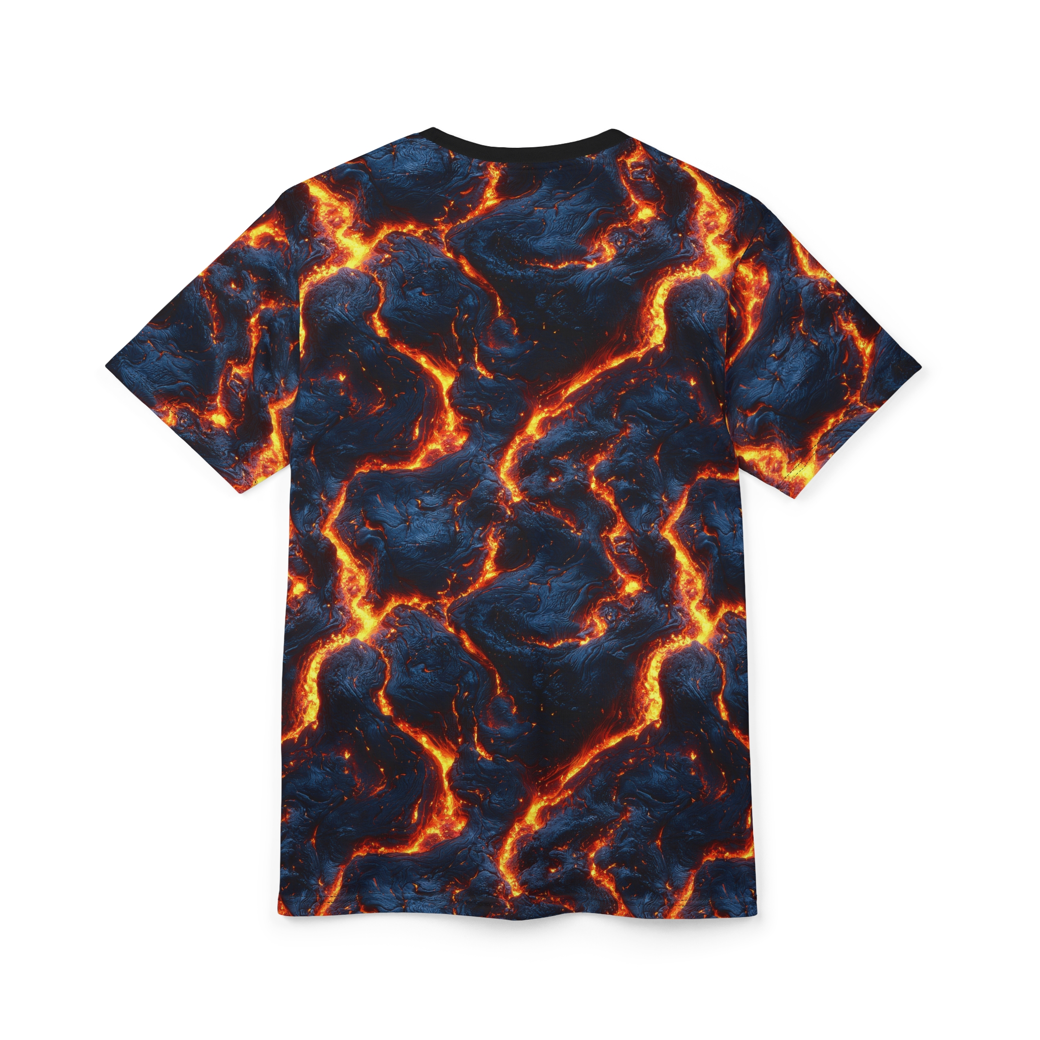 Lava Flow Unisex All Over Print Tee - Vibrant Graphic T-Shirt - Image 5