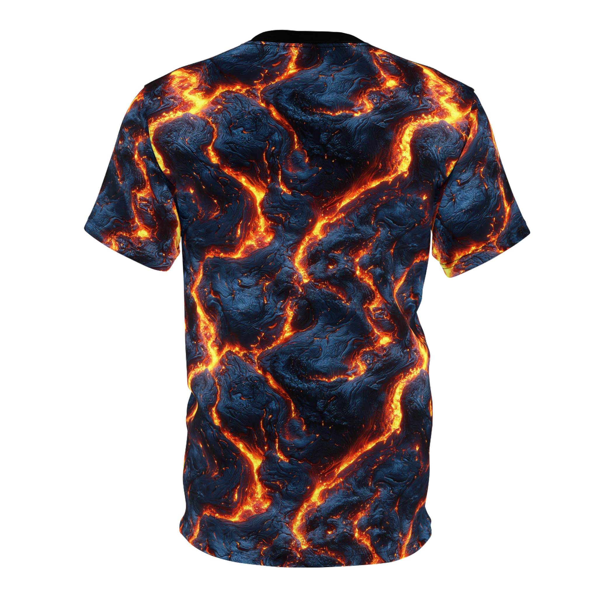 Lava Flow Unisex All Over Print Tee - Vibrant Graphic T-Shirt - Image 4