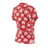 Red Floral All-Over Print Women's Tee – Vintage White Roses Pattern