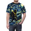 Comfortable Sasquatch Under The Starry Night A Van Gogh Inspired Tshirt – breathable cotton all-over design