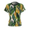 Tropical Banana Leaf Women's Tee — Green & Yellow All-Over Print