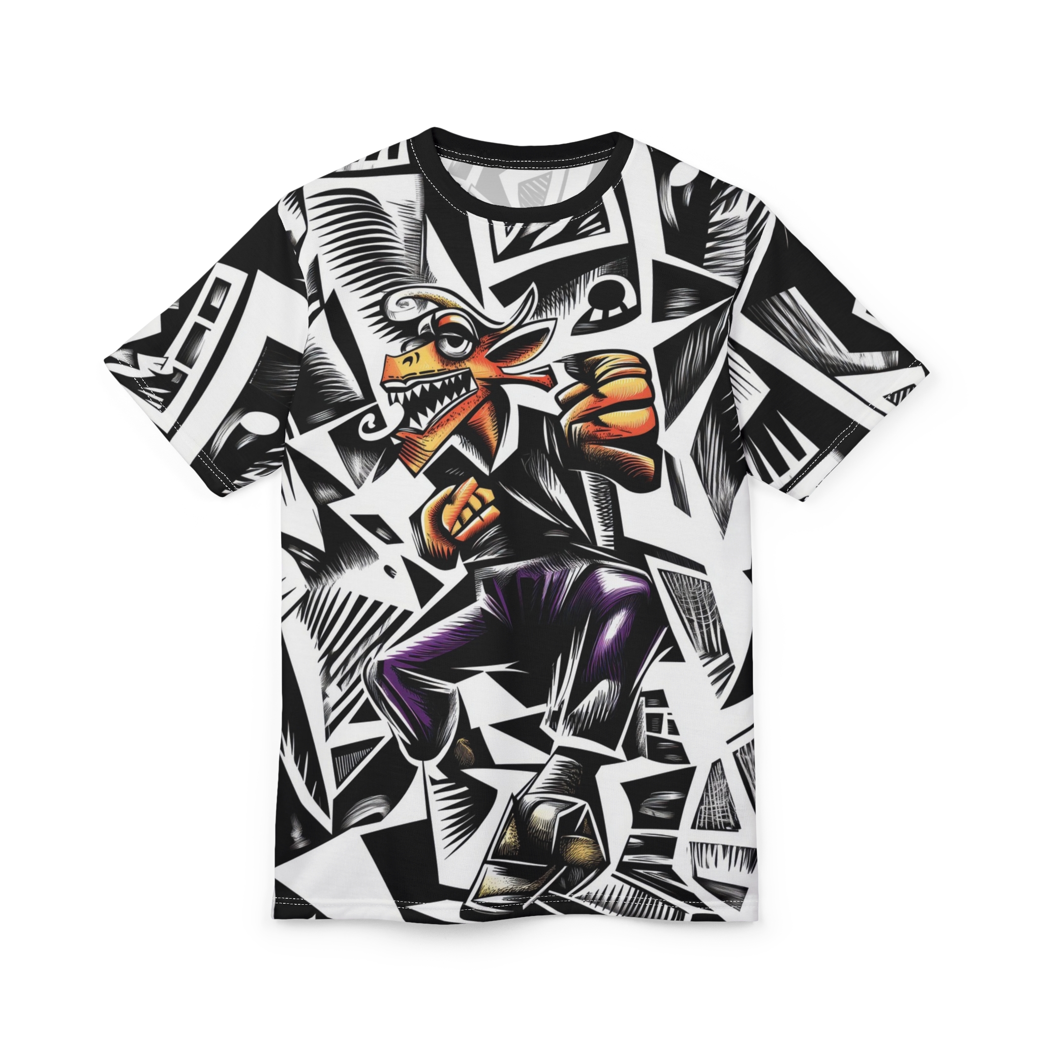 Urban Graffiti Unisex T-Shirt - Bold Street Art Design - Image 9