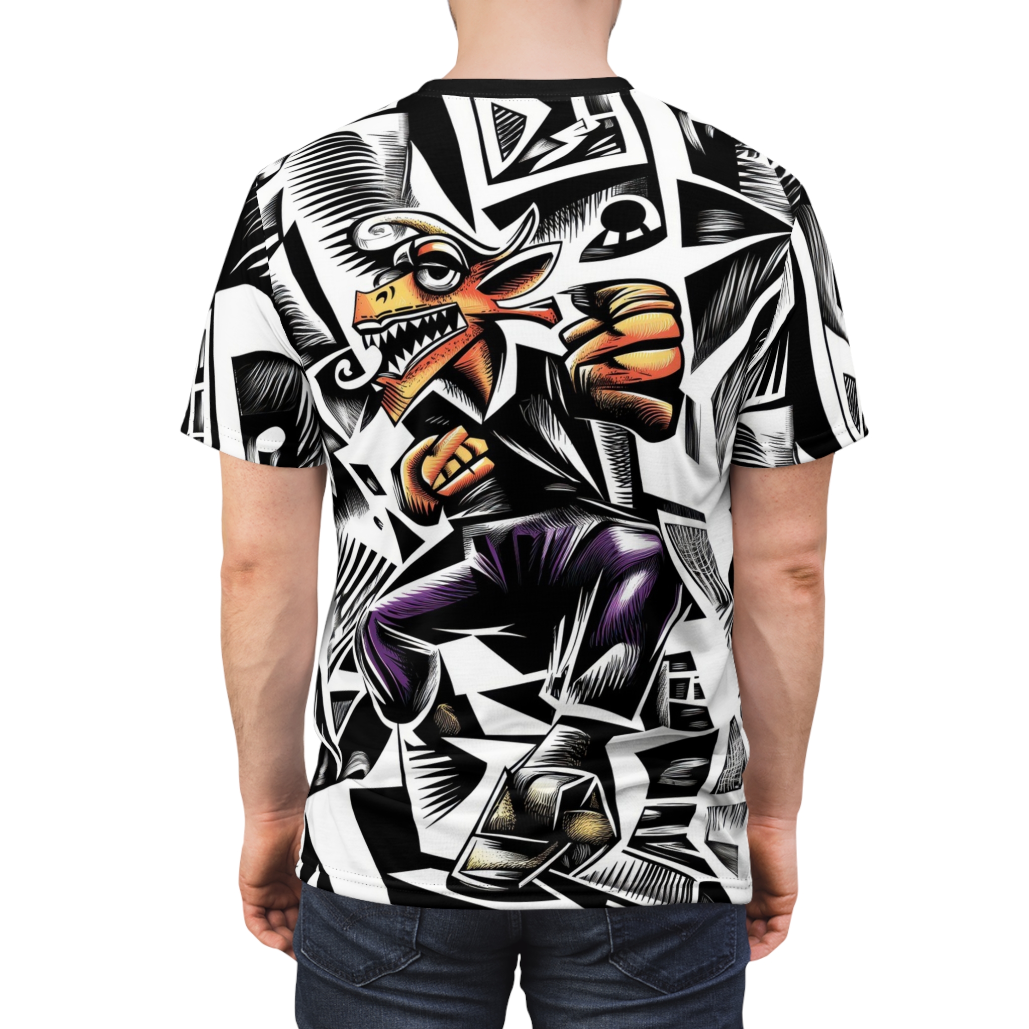 Urban Graffiti Unisex T-Shirt - Bold Street Art Design - Image 3