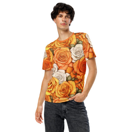 Premium Yellow And Orange Roses Uni-Sex All Over T-Shirt #1 – soft all-over print unisex tee