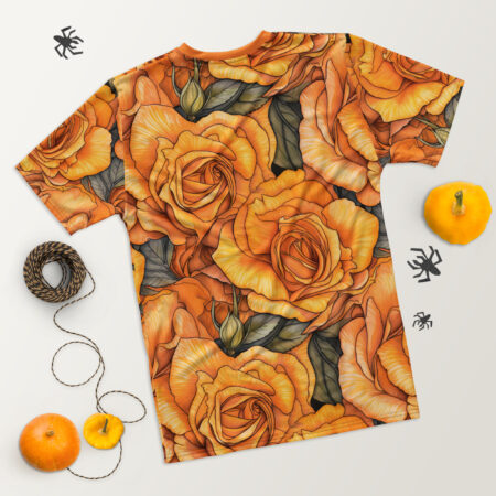 Comfortable Yellow And Orange Roses Uni-Sex All Over T-Shirt #2 – breathable cotton all-over design