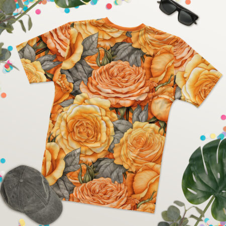 Premium Yellow And Orange Roses Uni-Sex All Over T-Shirt #3 – soft all-over print unisex tee