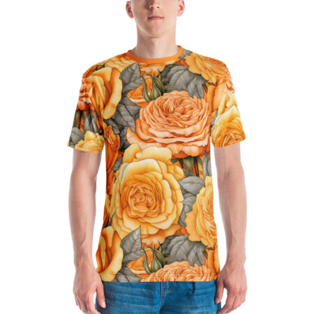 Premium Yellow And Orange Roses Uni-Sex All Over T-Shirt #3 – soft all-over print unisex tee