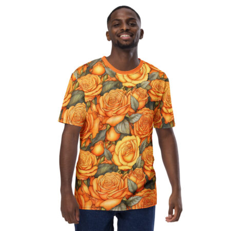 Premium Yellow And Orange Roses Uni-Sex All Over T-Shirt #4 – soft all-over print unisex tee