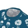Bold Indigo Shibori Floral All-Over Print Tee – high-quality graphic streetwear t-shirt
