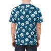 Bold Indigo Shibori Floral All-Over Print Tee – high-quality graphic streetwear t-shirt