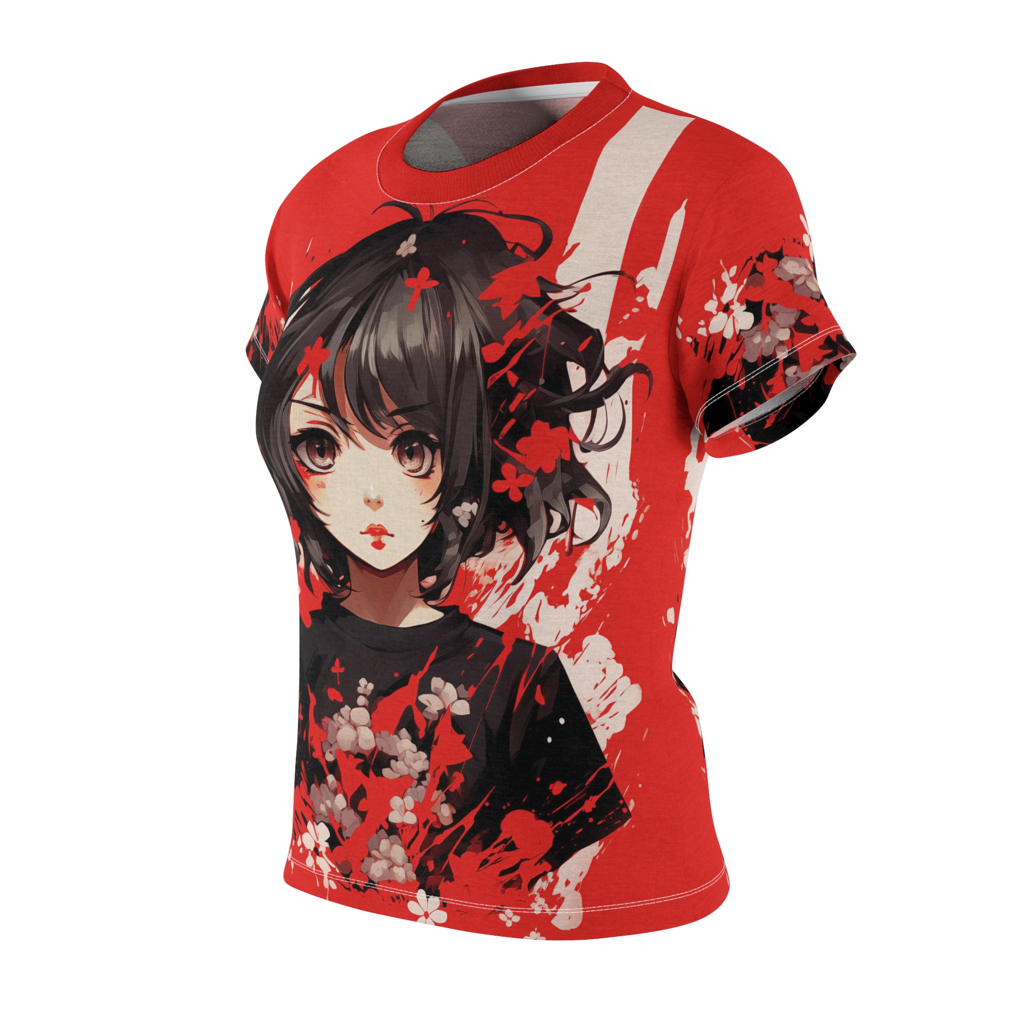 Manga / Anime Uni-Sex Otaku Red Graphic T-Shirt