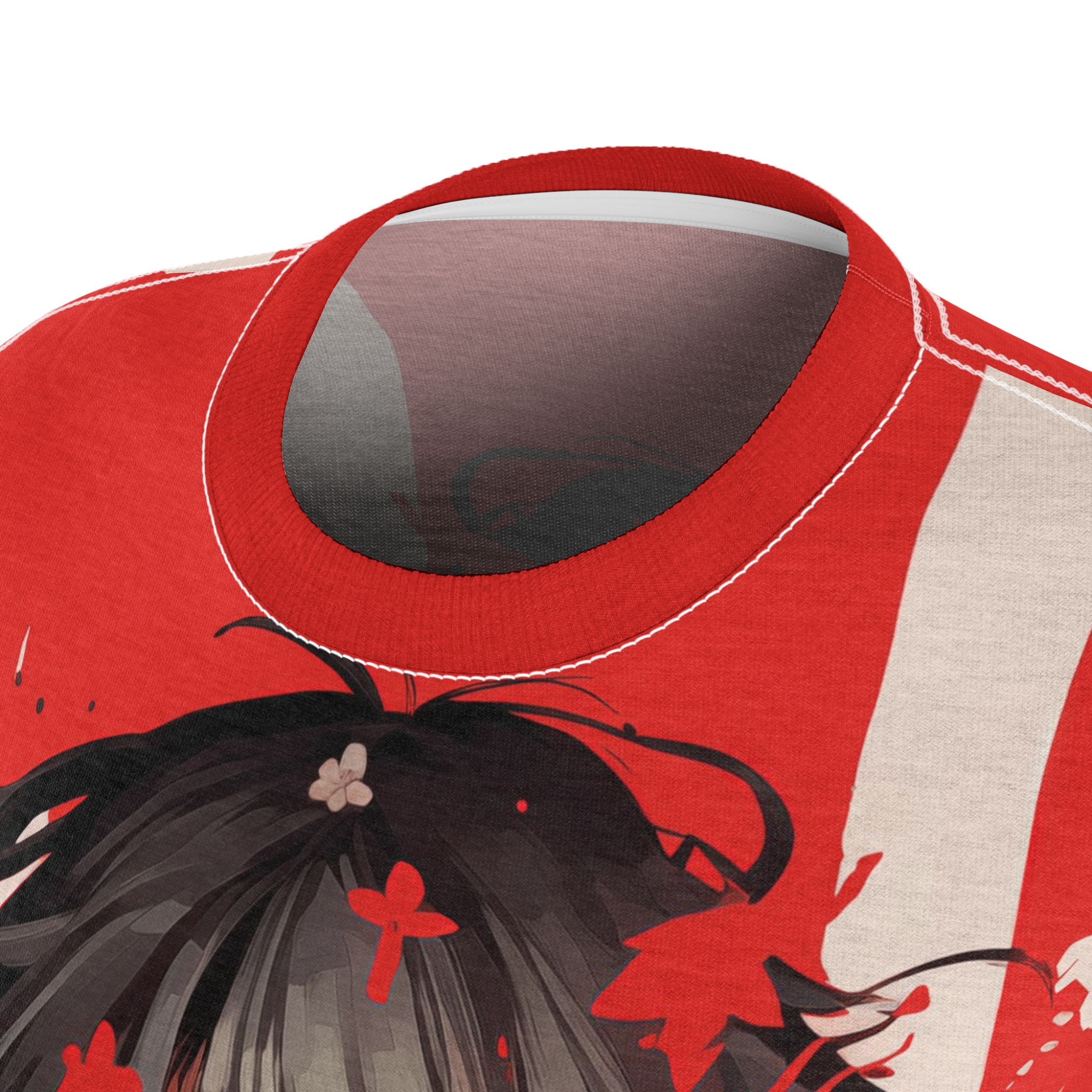 Manga / Anime Uni-Sex Otaku Red Graphic T-Shirt