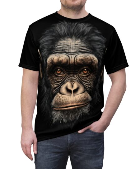 Ape - Chimpanzee All Over Print Uni-Sex T-Shirt #4