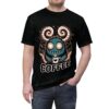 Coffee Monster Unisex Tee - Fun AOP Graphic T-Shirt for Coffee Lovers 2 - Toastedstyles.com All Over Print T-Shirts