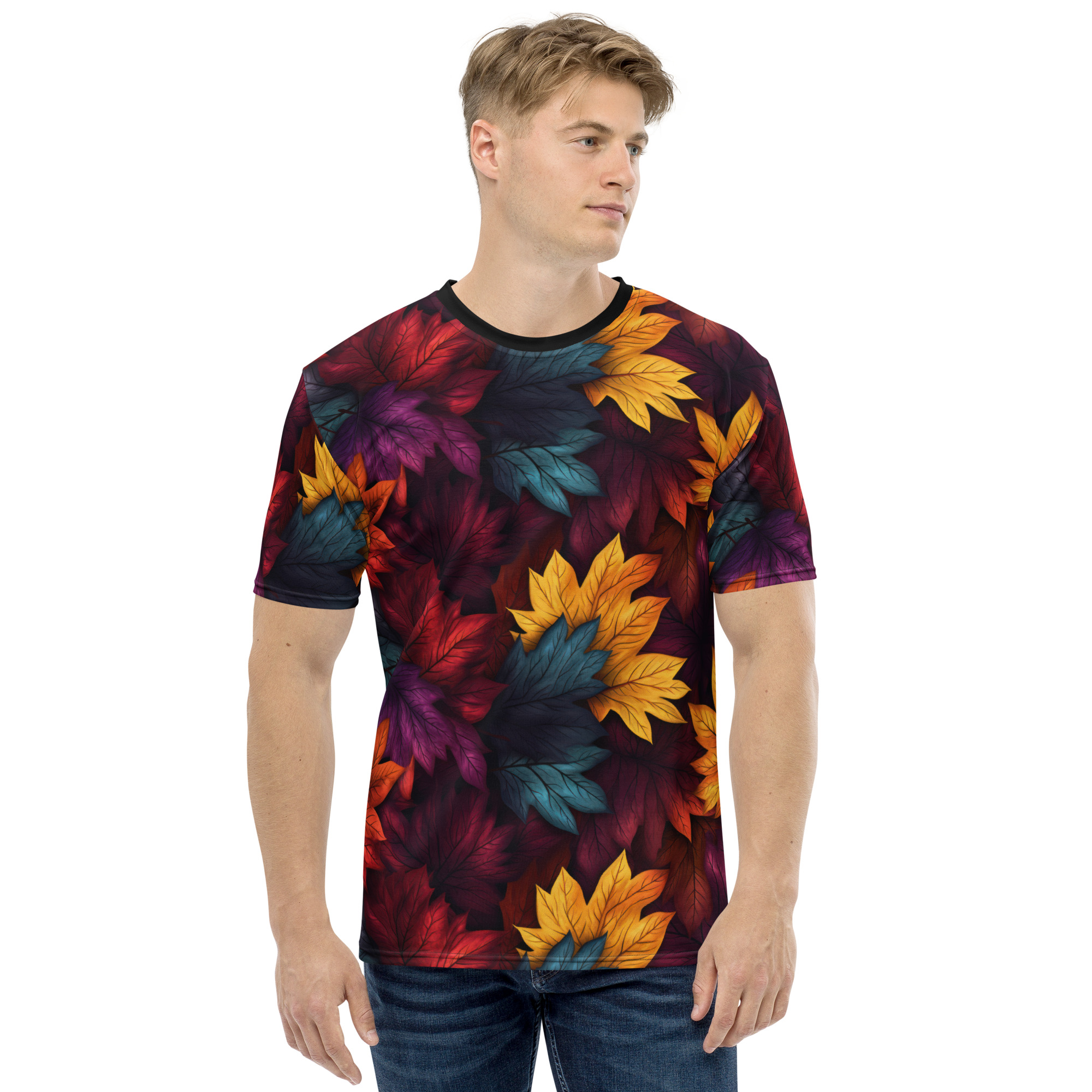 Autumn Colorful Leaves V1 Uni-Sex T-Shirt