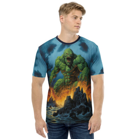 Comfortable Green Sea Monster Uni-Sex T-Shirt – breathable cotton all-over design