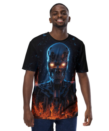 Robot Skeleton Uni-Sex All Over Print T-Shirt