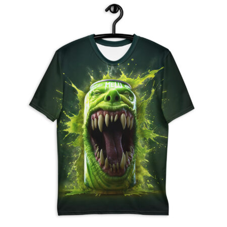 Comfortable Monster Can Energy Drink All Over Print T-Shirt – breathable cotton all-over design