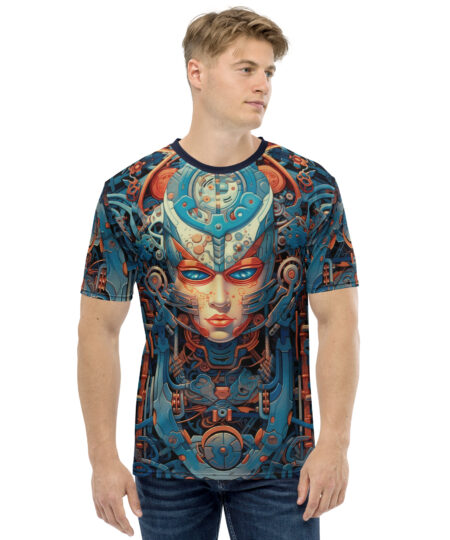 Dynamic Biomechanical Skull #5 All Over Print Uni-Sex T-Shirt