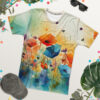 Watercolor Flowers Poppies All Over Print T-Shirt - Toastedstyles.com All Over Print T-Shirts